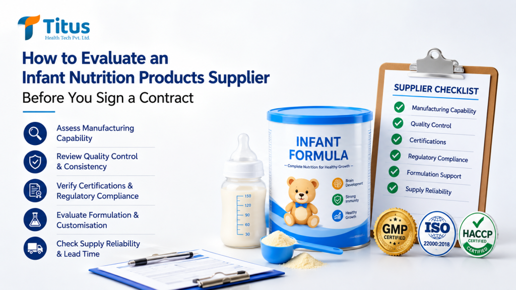 How to evaluate an infant nutrition products supplier before signing a contract
