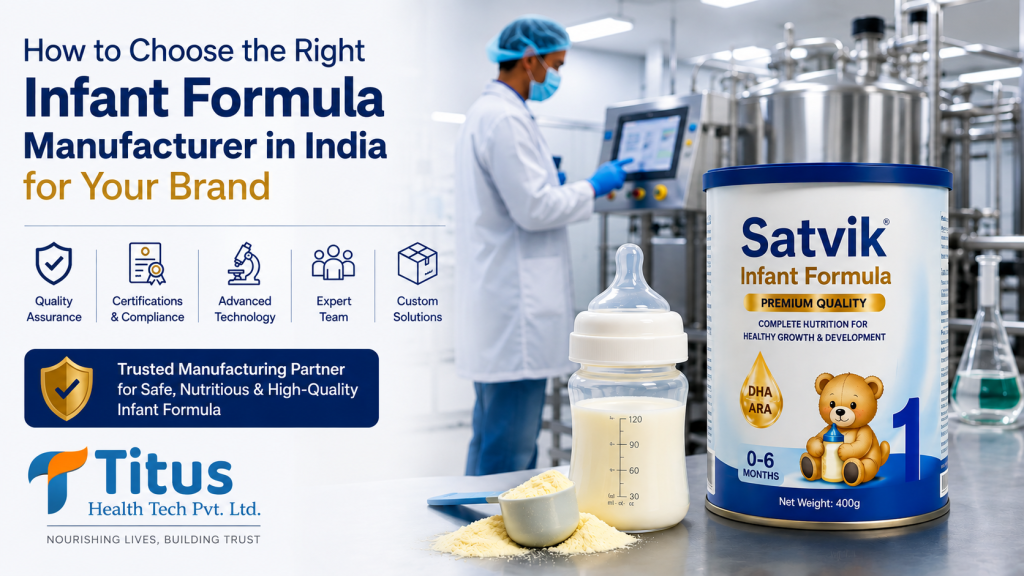 How to Choose the Right Infant Formula Manufacturer in India for Your Brand with advanced manufacturing facility and premium infant formula products