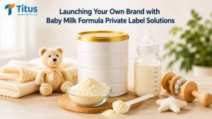 Baby milk formula private label manufacturing solutions by Titus Health Tech