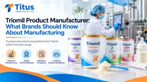 Triomil product manufacturer showcasing Triomil infant formula products, quality control standards, regulatory compliance, and advanced manufacturing.